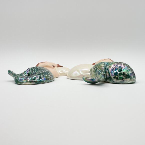 Set of Two Mermaid Wall Plaques Water Babies with Bubbles - Picture 8 of 12